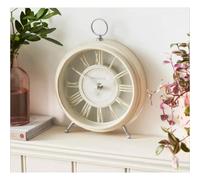 Cream Effect Mantle Clock mantel time table watch black mantelpiece.