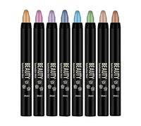 Cream Eyeshadow Stick,8Pcs Eye Glitter Sticks Set - Blendable Cream Waterproof Eyes-hadow Stick Long-Lasting Eyeshadow Stick For Cosm-etics