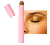 Cream Eyeshadow Stick, Champagne Gold Bronze Metallic Shimmer, 1-Pack | Rounded Crayon Tip, Twist-Up Pink Casing, Direct Eyelid Application, Blendable Format, For Daytime Or Evening Eye Looks