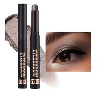 Cream Eyeshadow Stick for Halloween Eye Makeup, Dark Grey Eye Shadow Highlighter Stick, Waterproof Smoky Eyeshadow, High Pigmented Eye Brightener Highlighter Stick