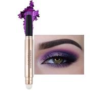 Cream Eyeshadow Stick for Halloween Eye Makeup, Double-ended Shimmer Eyeshadow Stick, Smoky Eyeshadow Pencil, Waterproof Long Lasting Crayon Eye Shadow - Lilac