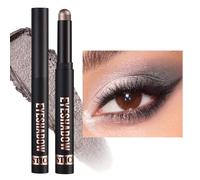 Cream Eyeshadow Stick for Halloween Eye Makeup, Shimmer Grey Eye Shadow Highlighter Stick, Waterproof Smoky Eyeshadow, High Pigmented Eye Brightener Highlighter Stick