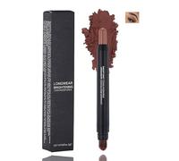 Cream Eyeshadow Stick with Blending Brush, Warm Mocha Shimmer, 2 g | Dual-ended compact format, colour at 1 end and applicator at the other, for daily neutral eye looks and travel makeup
