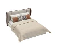 Cream Firm ABS Polystyrene Single Bed Tiny for Model House Bedrooms Constructed with Softened and Integrated Plan Neutral-Toned Tiny Bedroom Set for Creative Playrooms