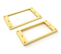 Cream Flat Bottom Humbucker Pickup Mounting Ring Set for Epiphone Guitars by VINTAGE FORGE | HR1300F-CRM