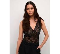 Cream Glaze Long Top, Black, Size Xs, Women Black