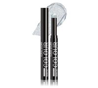 Cream Glitter Eyeshadow Stick, Waterproof Shimmer Cream With Matte Earth & Metal Color Eyeshadow Stick,Finger Blendable, Ideal for Mature Skin (15 Lunar Silver Shimmer)