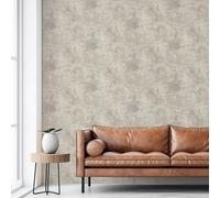 Cream Grey Gold Metallic Wallpaper Shimmer Stone Plaster Effect
