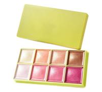 Cream Highlighter Palette, Waterproof Long Wear Multi-Use Illuminator，#1 | Silky Creamy Texture, Buildable Pearlescent Glow, Sculpts Contours, Sweat & Smudge Resistant, Ch ollarbone/Lips Highlight