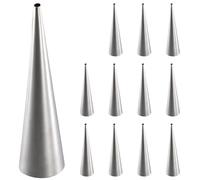 Cream Horn Molds 12Pcs Large Size Baking Cones Stainless Steel Roll Forms Conical Danish Pastry Moulds
