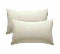 (Cream, Housewife) 400 Thread Oxford Pair Pillow Cases or Housewife