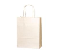 (Cream/Ivory, 30) Small Twist Handle Paper Party Bags - Choose your Colour and Quantity