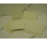 Cream/Ivory Mini Cards 25 x Single Fold A7 105x74mm & Envelopes for Cardmaking AM242