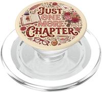 Cream Just One More Chapter Romantic Bookish Aesthetic PopSockets PopGrip for MagSafe