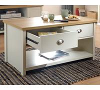 Gfw Lancaster 2 Drawer Coffee Table Cream