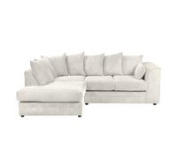 (Cream, Left Hand Facing) Dylan Jumbo Cord Fabric Sofas