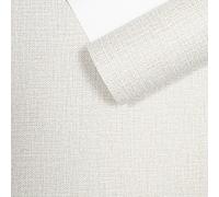 Cream Linen Effect Wallpaper Beige Textured Free Match Vinyl Bedroom Lounge
