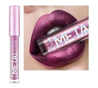 Cream Lip Gloss，12 Colors Metallic Liquid Lipstick Lip Gloss Non-Stick Cup Lip Glaze Makeup Pearl Beauty Makeup (01-ROSE QUARTZ)