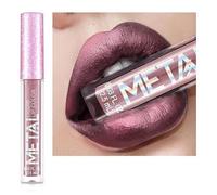 Cream Lip Gloss，12 Colors Metallic Liquid Lipstick Lip Gloss Non-Stick Cup Lip Glaze Makeup Pearl Beauty Makeup (04-STRIPPER PINK)
