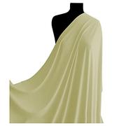 Cream Lycra Nylon Spandex Fabric 4-Way Stretch Material for Dresses, Activewear, Swimwear, Dancewear, Decoration & Gymnastics l 60" - 150cm Wide | Sold by The Metre