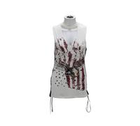 (Cream, M) BRAVE SOUL ROCK Womens T Shirts Sleeveless