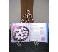 Cream Metal Cook Book Recipe Stand Holder Chic Country