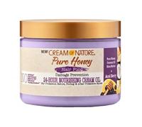 Cream of Nature Pure Honey Hair Food Acai Hair Cream Honey and Acai Collection 24-Hour Nourishing Cream Oil 4.7 oz