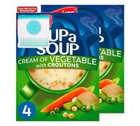 Cream of Vegetable with Croutons Cup a Soup 4 Sachets 122g x2