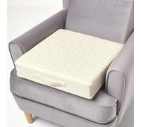 (Cream) Orthopaedic Foam Armchair Booster Cushion Cotton Removable Cover