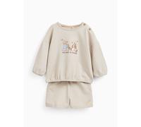 Cream Peter Rabbit Sweat & Shorts Set Up to 3 mths