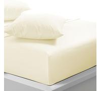 Cream Pillow Pair Soft, Deep Pocket, Wrinkle Free, Easy Care Poly Cotton (PP cream)