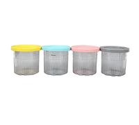 Cream Pints Containers 4 PCS, Reu zer Food Storage Tubs, 600ml Cream Containers with Lids, Dishwa ABS and PC l, for NC299AMZ NC300s Series