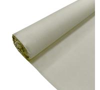 Cream Plain Polycotton Fabric Dress Craft Poly Cotton Material | 1 Metre (100cm x 112cm) | Soft Poly Cotton for Sewing, Dressmaking, Crafts, Bunting & Lining