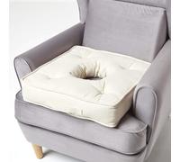 (Cream) Pressure Relief Armchair Booster Cushion