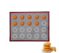 Cream Puff Baking Mat - Silicone Bakeware Oven Tray Liner, 11.81 Inch Airflow Baking Sheet | Reusable Food Safe -Sided Printed Silicone Bake Cookie Mat, Non-Stick Cookie Pad