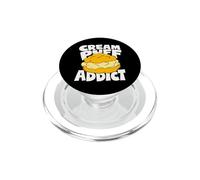 Cream Puff Minimalist Badge Patch PopSockets PopGrip for MagSafe