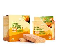 Cream Pumpkin Emergency Food Supply - 3-days 72 hours Biscuit Bars MREs Meals Military 2025 Survival Kit - 20 Years Shelf Life Camping Hiking Supplies