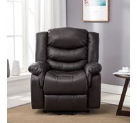 (Cream) Seattle Electric Leather Auto Recliner Armchair Sofa Home Lounge Chair