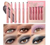 Cream Shadow Stick - Cream Eyeshadow Brightener Stick Makeup Set | Shiny Pigmented Eye Shadow, Smudgeproof Beauty Supplies for Daughter Coworerks Girls Friends Family