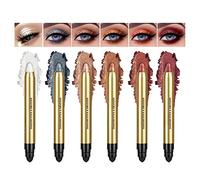 Cream Shimmer Eyeshadow Pencil, Long Lasting Waterproof Double-Ended Eye Shadow Stick for Women, Halloween Makeup