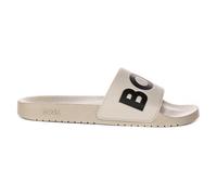 Cream Slide Sandals for Men - male - Boss - Sliders - Beige - 9 UK - Shoes 9 UK