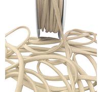 Cream Spaghetti Strap Satin Cord Tubular Satin Strap Flat Trim String Non Stretch Strapping Dresses Swimwear Bikini Lingerie Corset Ties Dresses Top Dressmaking (5mm - Cream - 10 Meters)