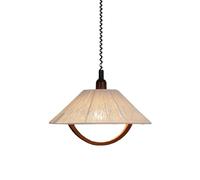 Cream Style Living Room Hanging Lamp Fabric Medieval Style Creative Bedroom Pendant Light Vintage Dining Room Bar Lighting Fixture