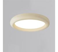 Cream Style Resin Ceiling Light, Creative Round Ceiling Light, Full Spectrum Eye Room Light, Bedroom Light, Master Bedroom Light, Study Light,Cream,45Cm/Cream/55Cm