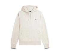 Cream Sweatshirt with Drawstring Hood - male - Fred Perry - Hoodies - Beige - M - Sweatshirts & Hoodies M