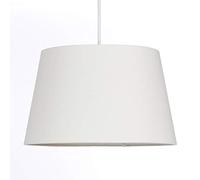 Cream Tapered Drum Shade for Ceiling and Table Lamp 12 Inch Shade