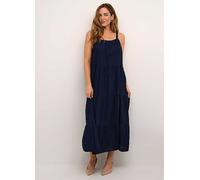 Cream Tiah Wide Straps A-line Fit Maxi Dress Navy Blazer