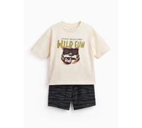 Cream Tiger Graphic T-Shirt & Shorts Set 4-5 years
