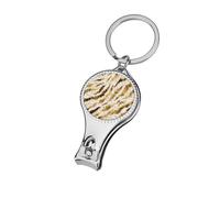 Cream Tiger Skin Watercolor Nail Clippers Toenail Clipper Cutters Professional Nail Trimmer Nail Cuticle Cutter for Women Men