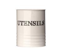 Premier Housewares 507630 Sketch Utensil Canister - Cream, H16 x W13 x D13cm, Beige
